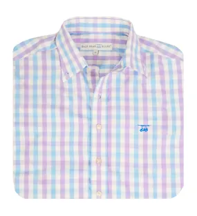 Islander Button Down - Lavender/Bell