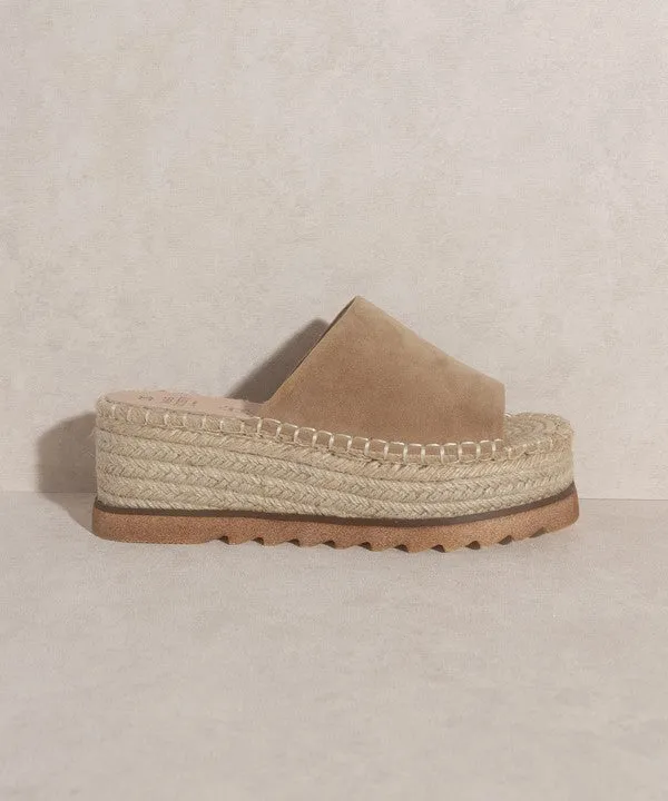 Ivy - Espadrille Platform Slide