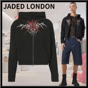 JADED LONDON  |Street Style Long Sleeves Plain Hoodies