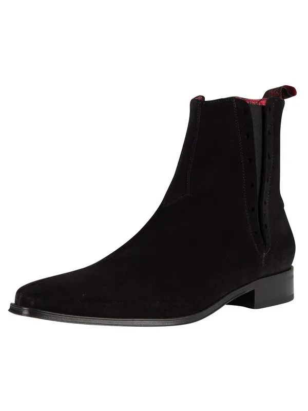 Jeffery West Suede Boots - Black