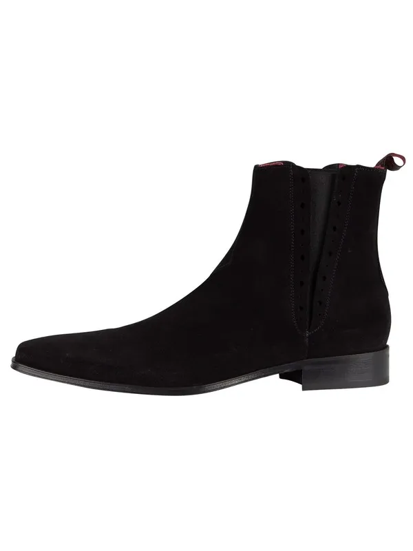 Jeffery West Suede Boots - Black