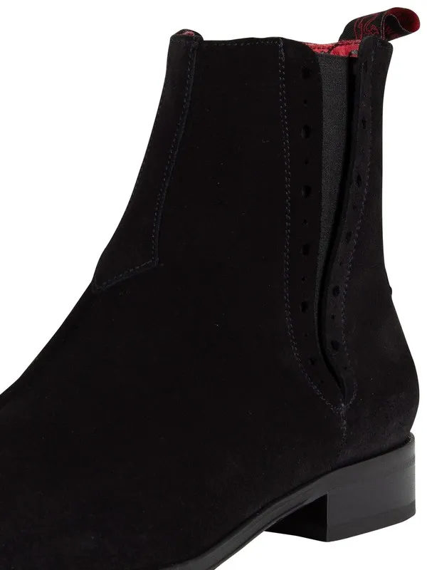 Jeffery West Suede Boots - Black