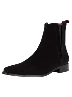 Jeffery West Suede Boots - Black