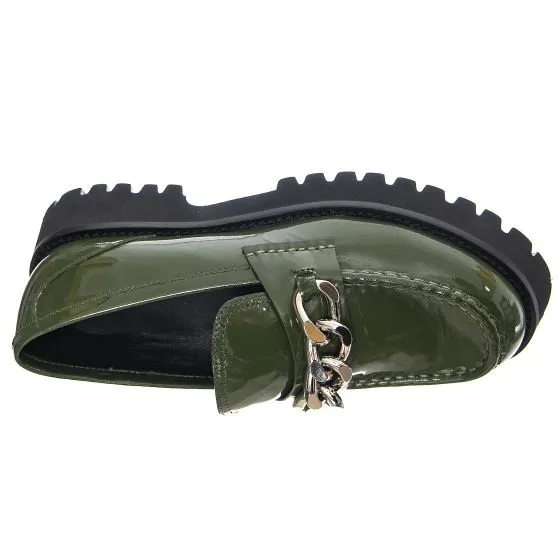 Jeffrey Campbell Recess Dusty Green Loafer Shoes