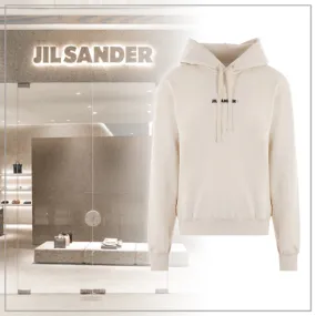 Jil Sander  |Long Sleeves Plain Logo Designers Hoodies