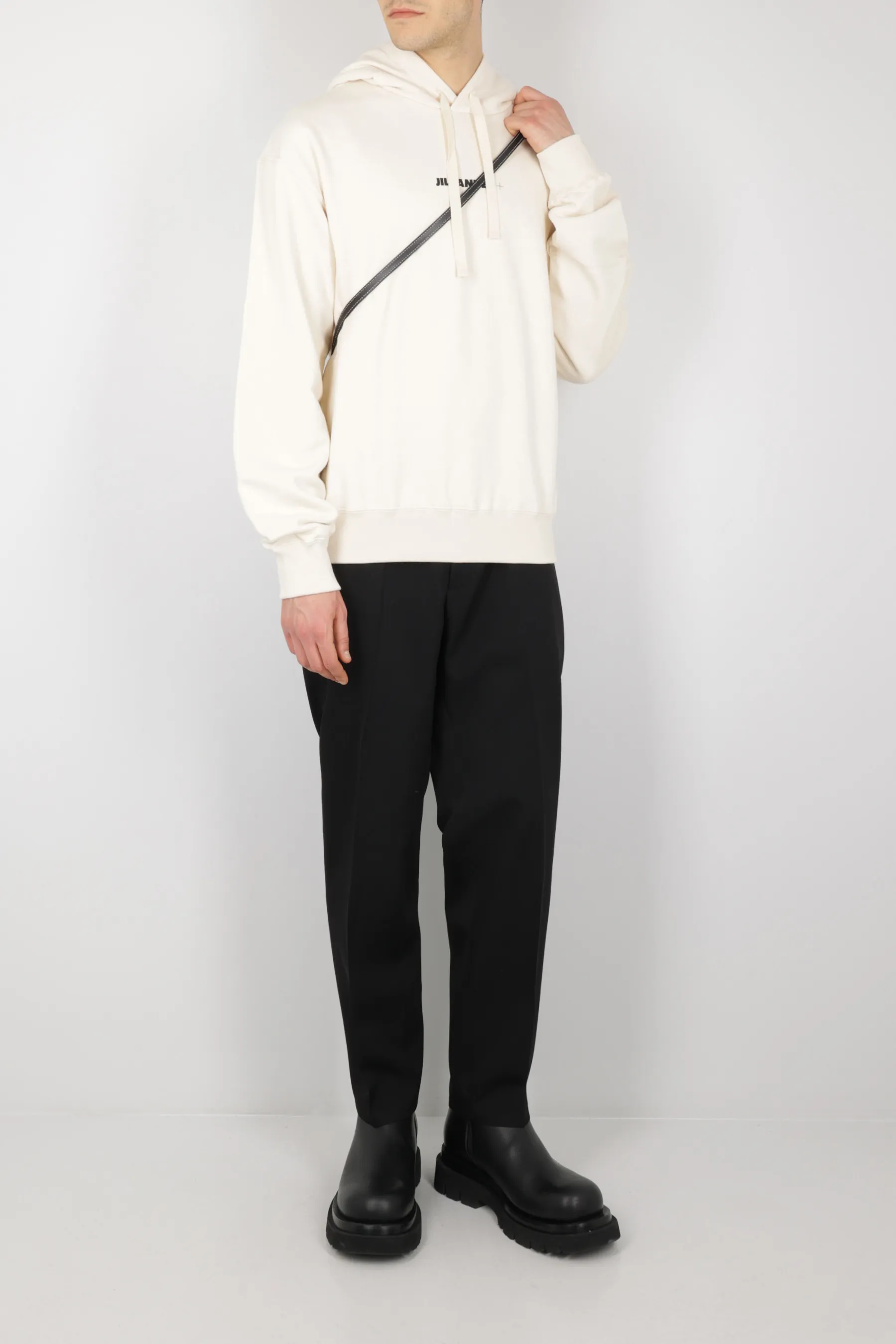 Jil Sander  |Long Sleeves Plain Logo Designers Hoodies