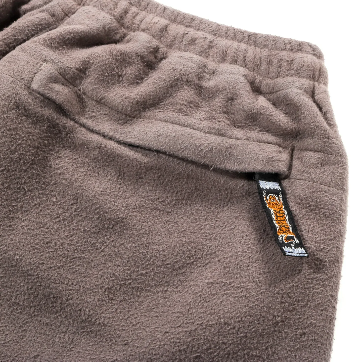 KAPITAL NAPPED HEAT-CORDUROY EASY PANTS GRAY