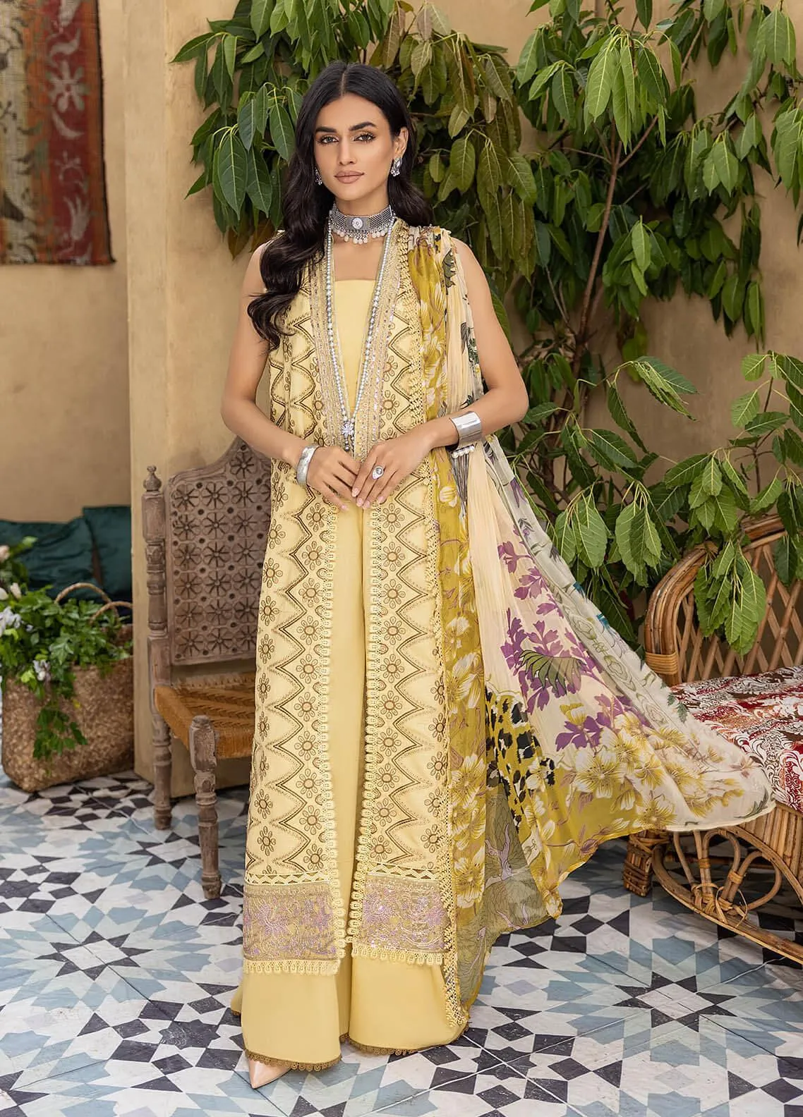 Kastoori By Awwal Embroidered Lawn Unstitched 3 Piece Suit - 07