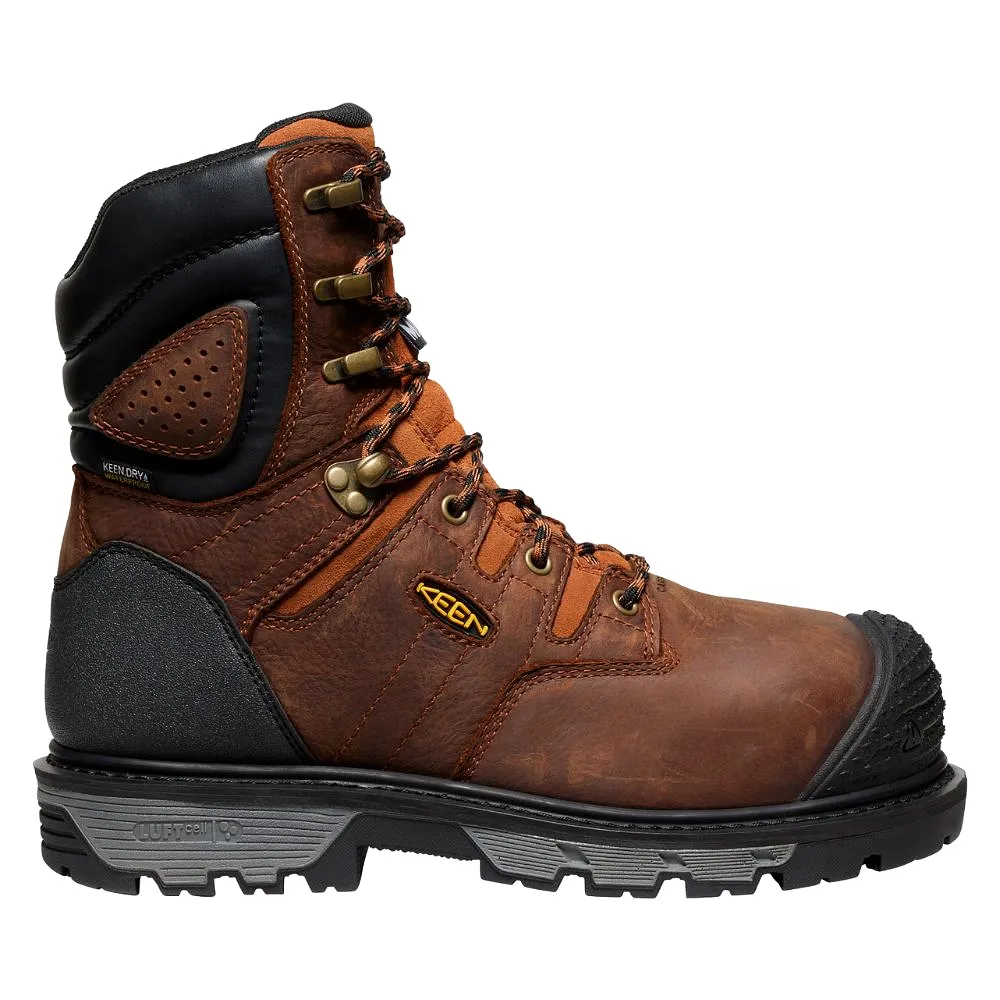 Keen Camden Men's 8 Waterproof Internal MET Guard Composite Toe Work Boot 1027693 - Brown