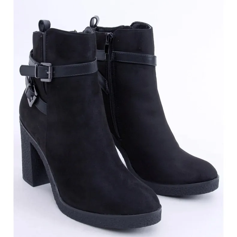 Kendall Black high heel boots