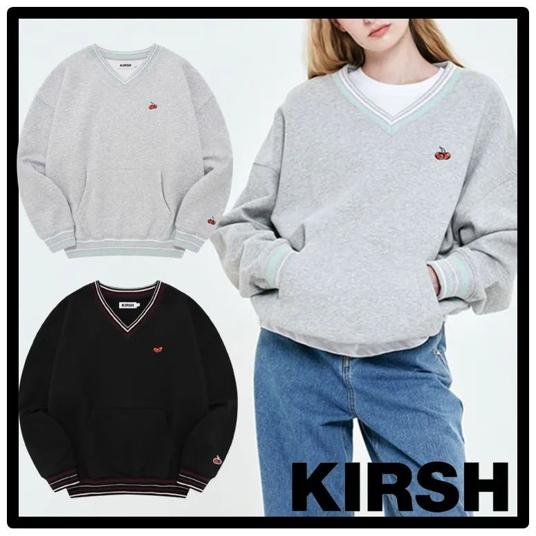 KIRSH  |Street Style Logo Hoodies & Sweatshirts