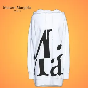 Maison Margiela  |Sweat Bi-color Long Sleeves Plain Cotton Logo