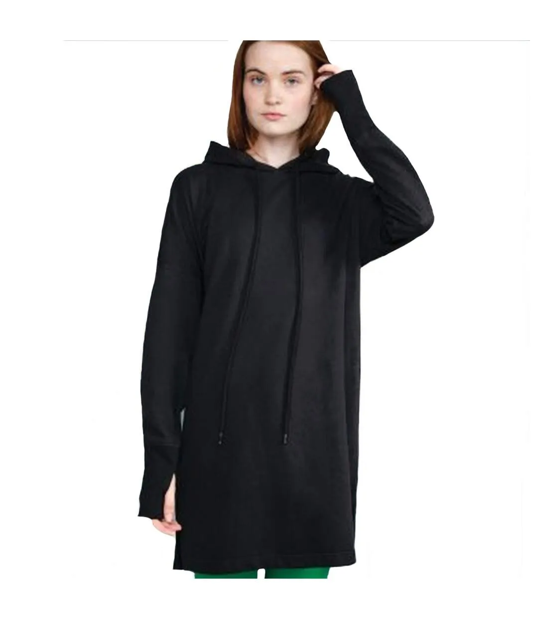 Mantis Womens/Ladies Hoodie Dress (Black) - UTPC3276