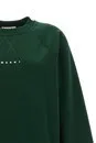 MARNI  |Crew Neck Cotton Logo Hoodies & Sweatshirts