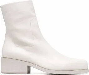 Marsèll square-toe block-heel boots White