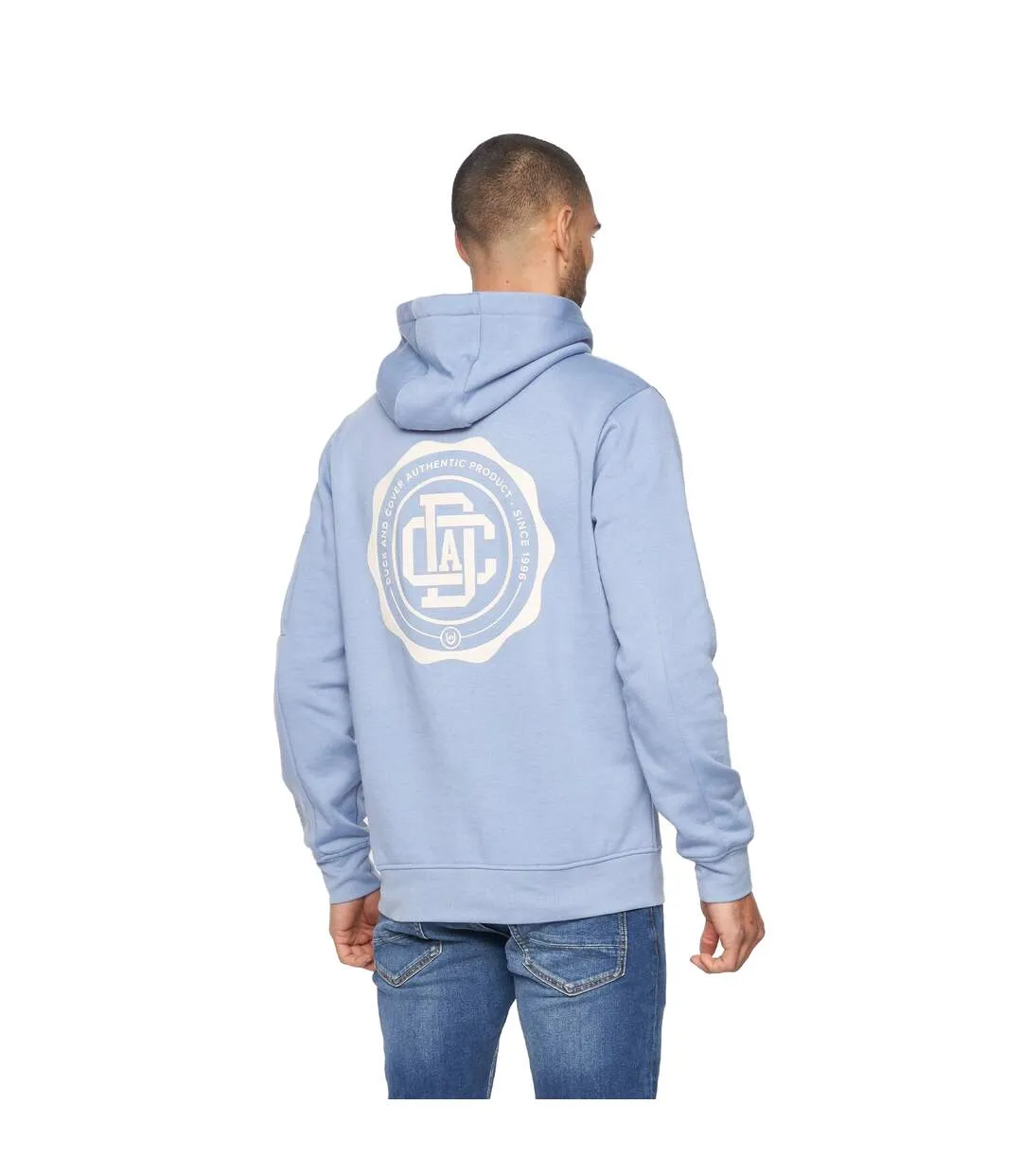 Mens keyaan hoodie blue Duck and Cover