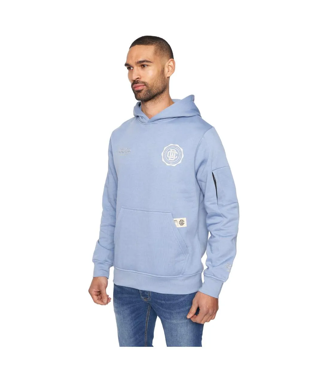 Mens keyaan hoodie blue Duck and Cover