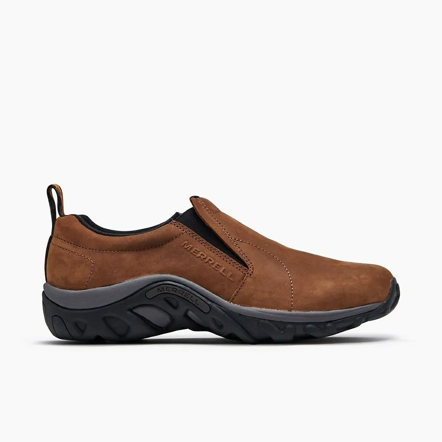 Merrell Mens Jungle Moc Nubuck Slip On Shoes-Brown