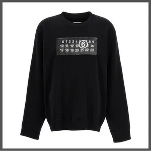 MM6 Maison Margiela  |Long Sleeves Plain Hoodies & Sweatshirts