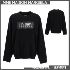 MM6 Maison Margiela  |Long Sleeves Plain Hoodies & Sweatshirts