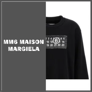 MM6 Maison Margiela  |Long Sleeves Plain Hoodies & Sweatshirts