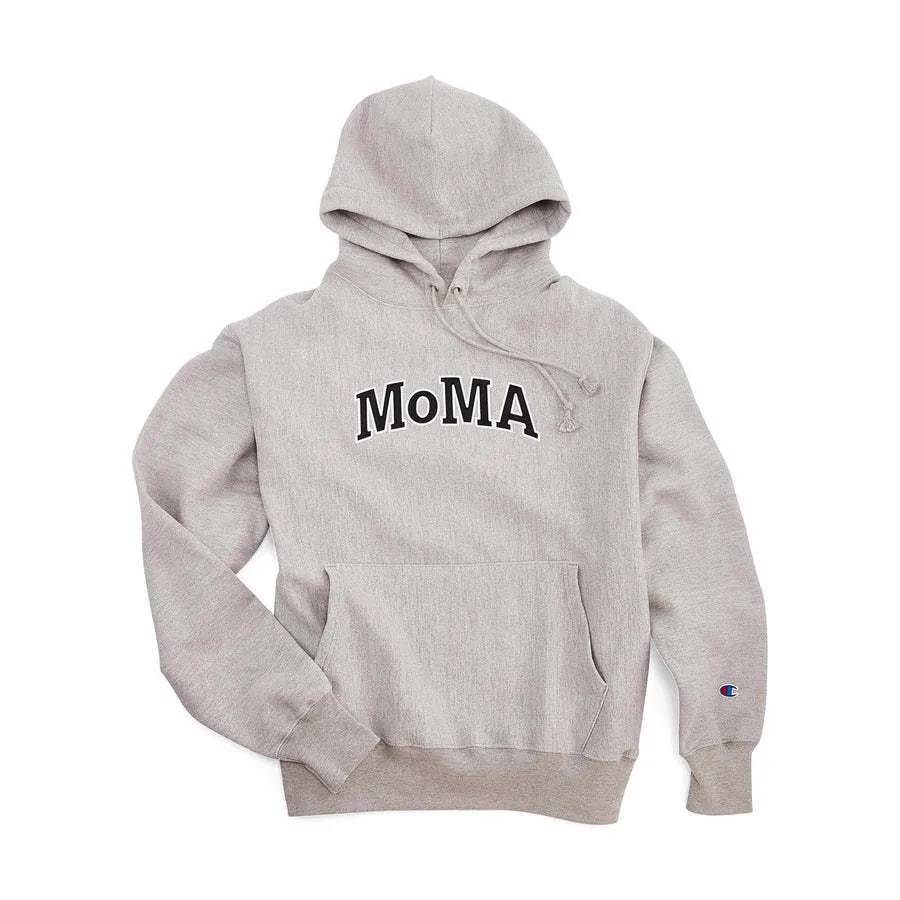 MoMA  |Unisex Street Style Long Sleeves Cotton Logo Hoodies