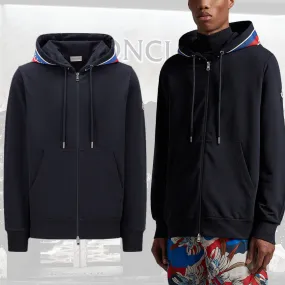 MONCLER  |Street Style Long Sleeves Plain Logo