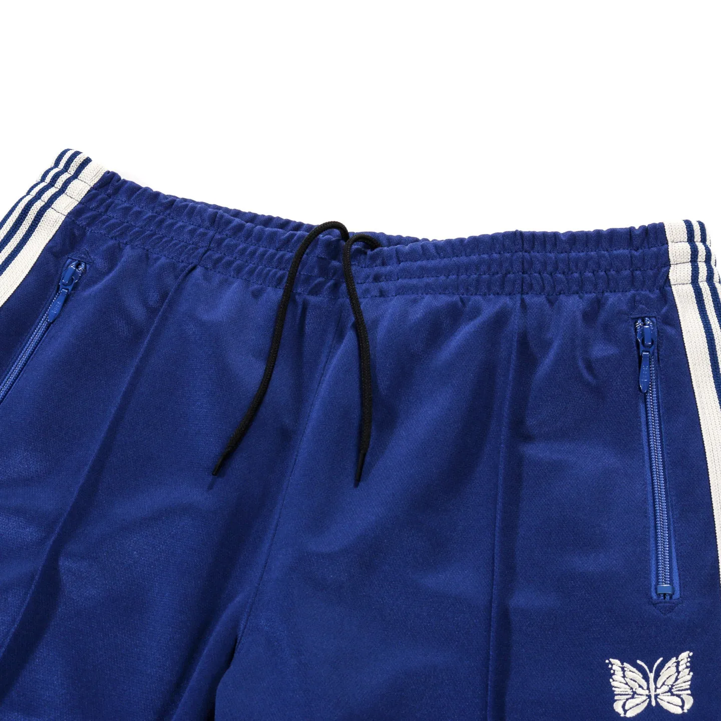 NEEDLES ZIPPED TRACK PANT POLY SMOOTH ROYAL