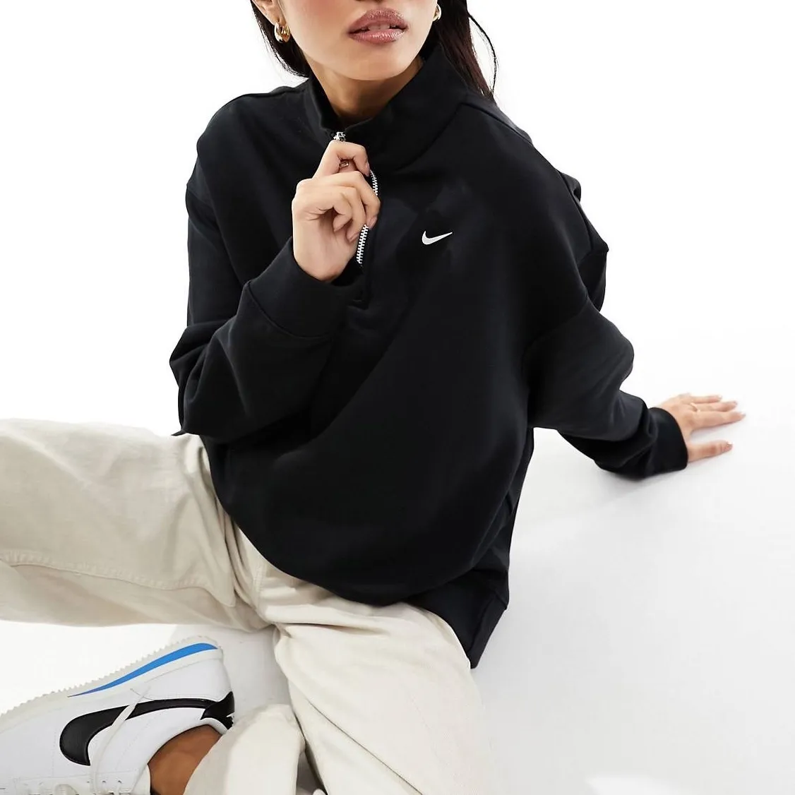 Nike  |Sweat Long Sleeves Logo Hoodies & Sweatshirts