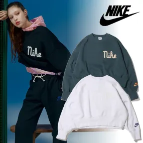 Nike  |Unisex Street Style Plain Cotton Logo Hoodies & Sweatshirts