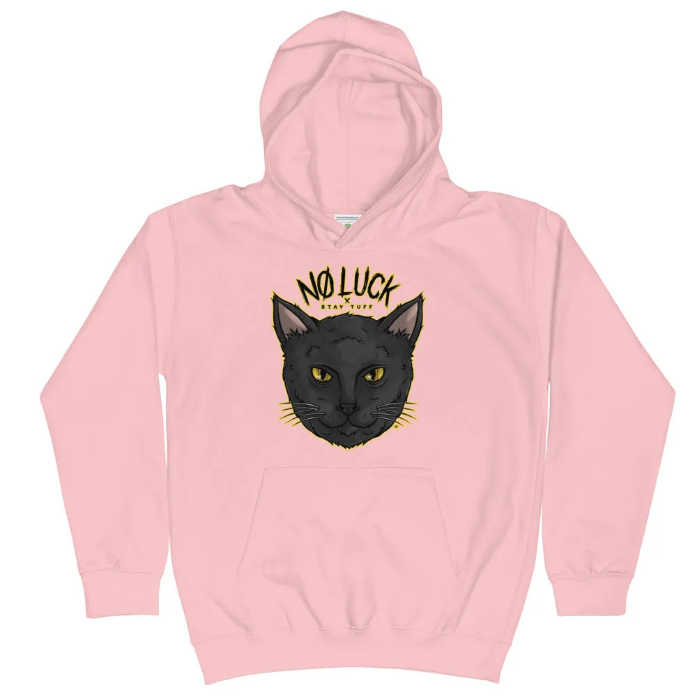 NO LUCK '9 LIVES' (Kids Hoodie)