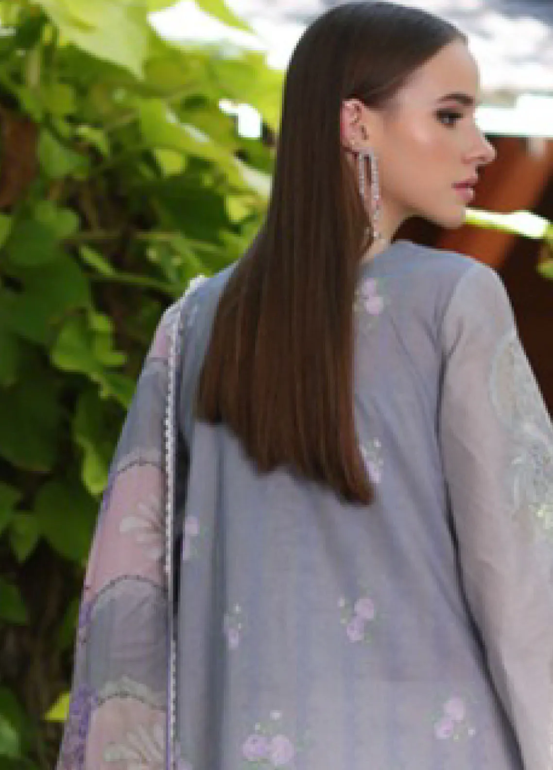 Noor By Saadia Asad Luxury Chikankari Lawn 3 Piece Unstitched Suit NBSA24LCL D-1B