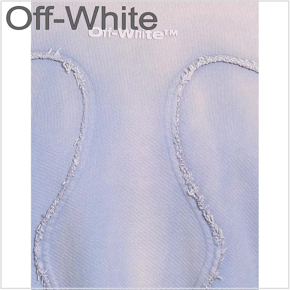 Off-White  |Long Sleeves Plain Cotton Logo Hoodies & Sweatshirts