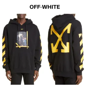 Off-White  |Street Style Plain Hoodies