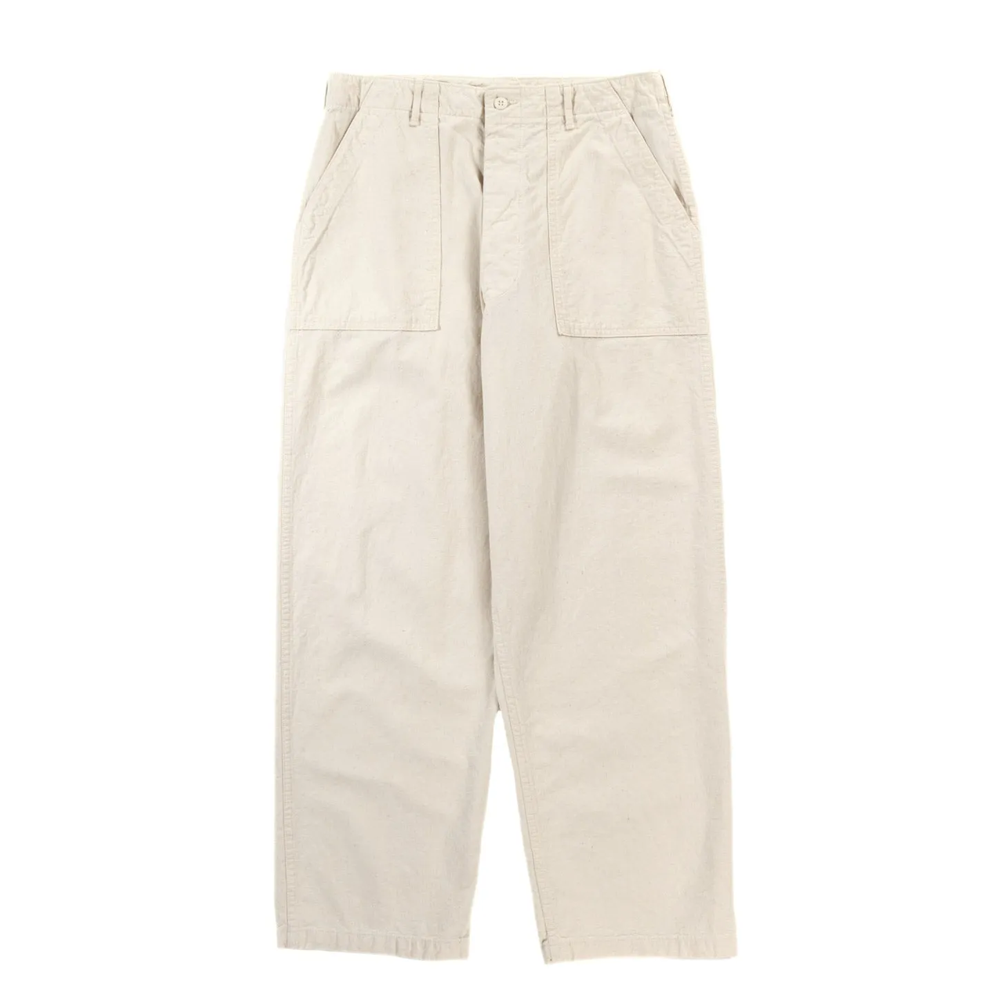 ORSLOW ORIGINAL NAPPED TWILL SUMMER FATIGUE PANTS ECRU