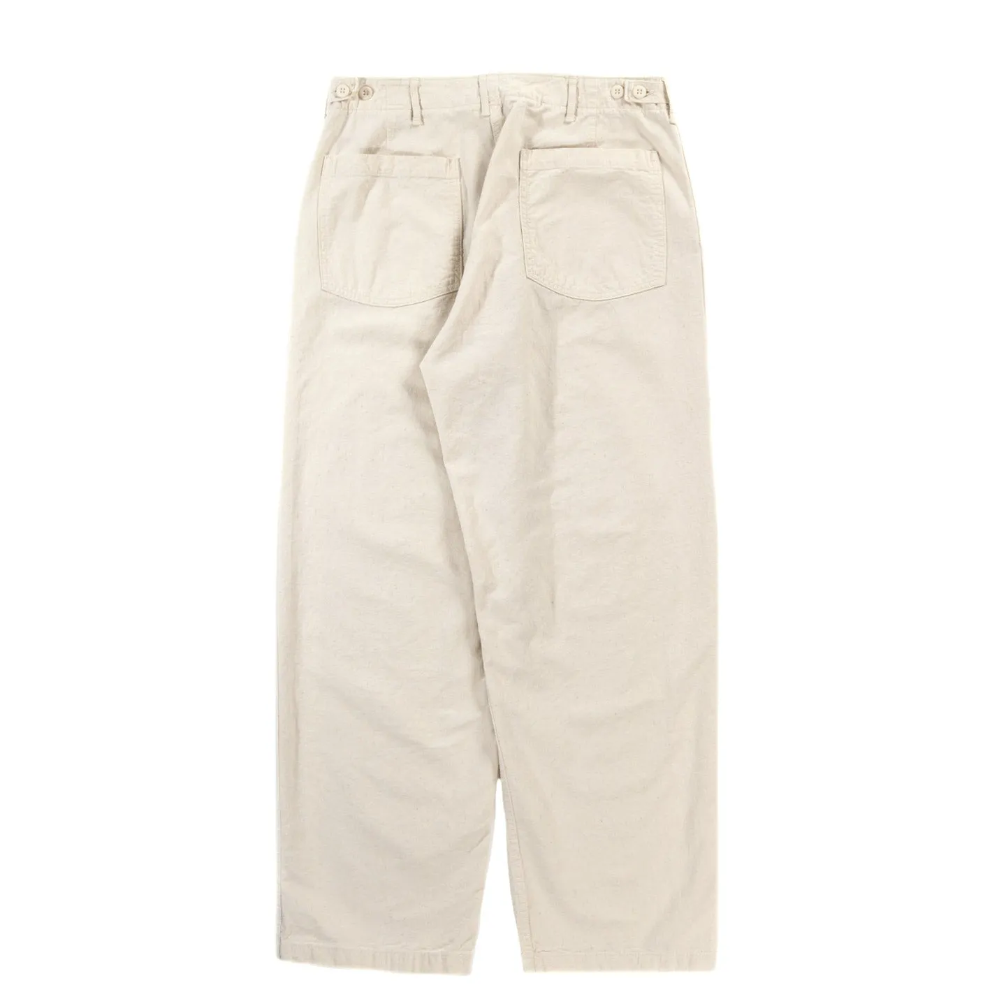 ORSLOW ORIGINAL NAPPED TWILL SUMMER FATIGUE PANTS ECRU