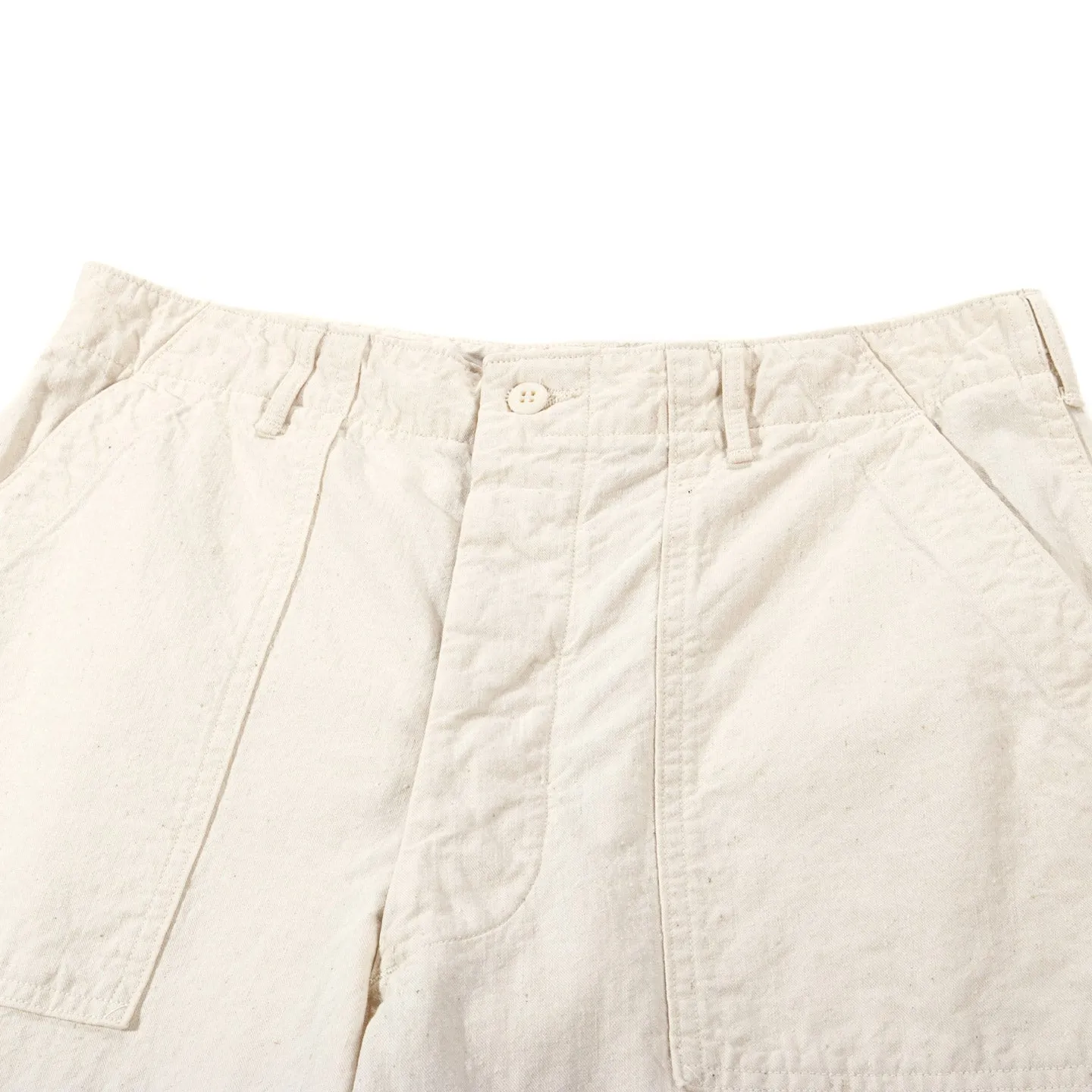 ORSLOW ORIGINAL NAPPED TWILL SUMMER FATIGUE PANTS ECRU