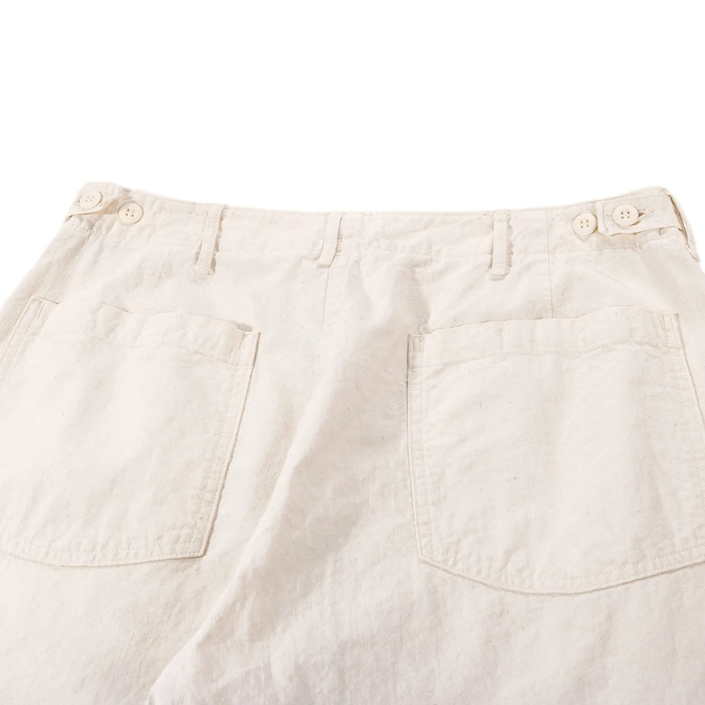 ORSLOW ORIGINAL NAPPED TWILL SUMMER FATIGUE PANTS ECRU