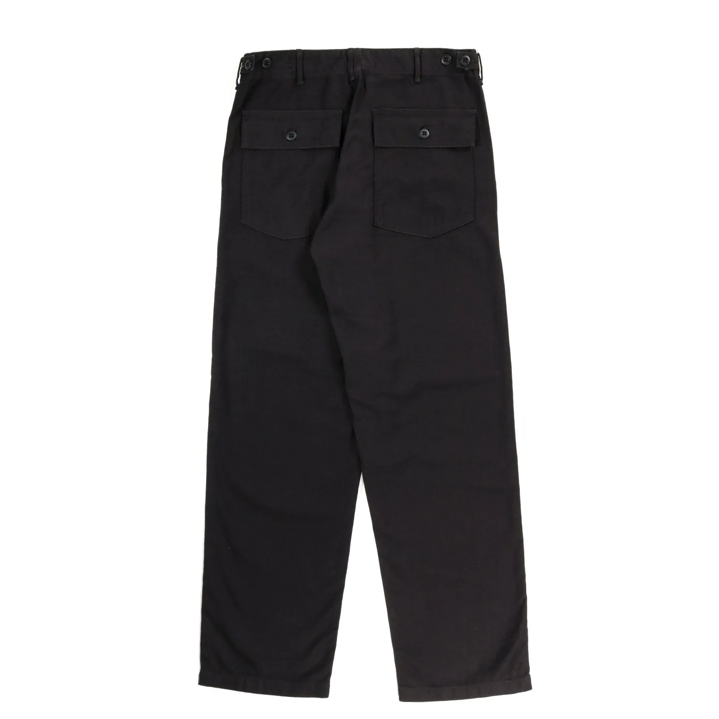 ORSLOW US ARMY FATIGUE PANTS BLACK REVERSE SATEEN