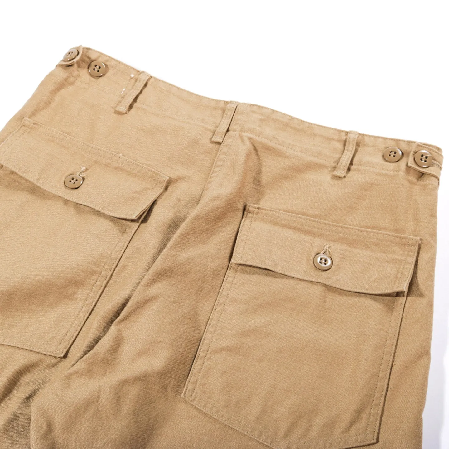 ORSLOW US ARMY FATIGUE PANTS KHAKI REVERSE SATEEN