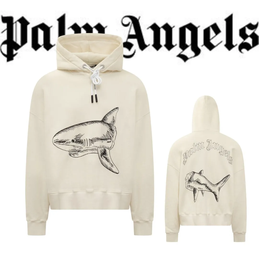 Palm Angels  |Street Style Long Sleeves Cotton Logo Hoodies