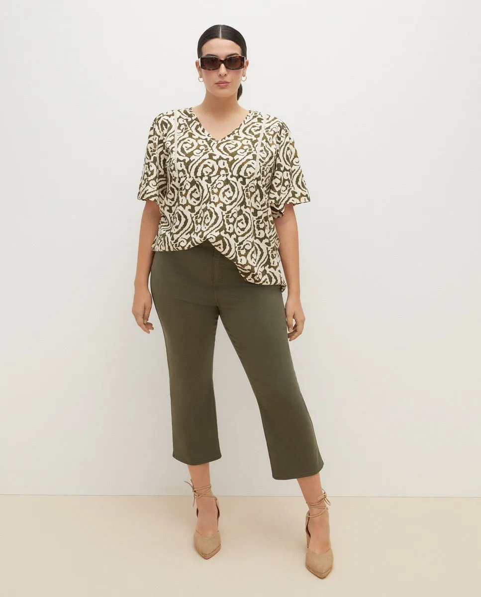 Pant 5 Pockets Cropped - Green