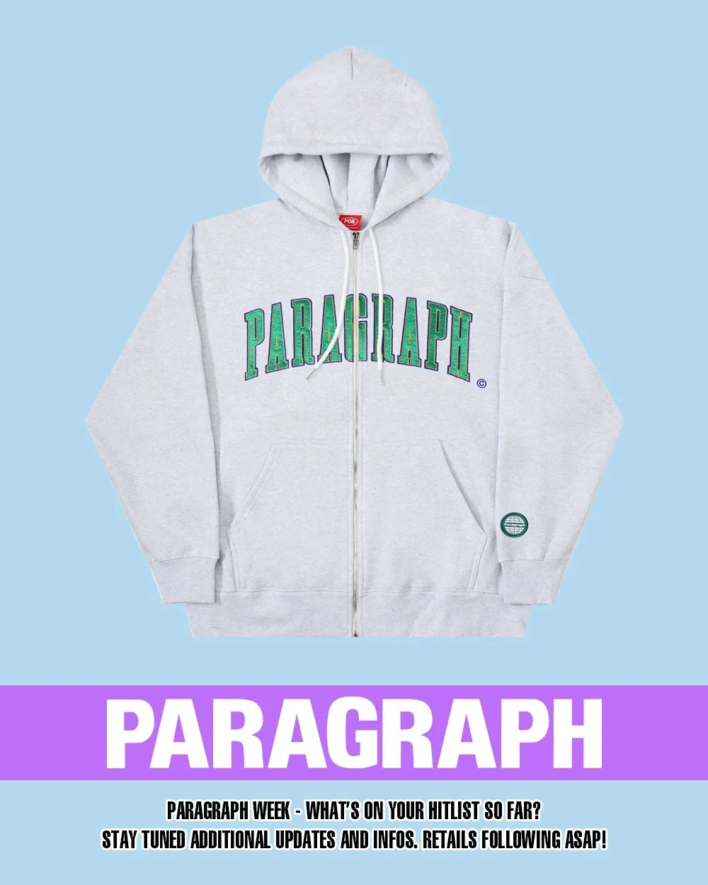 Paragraph  |Unisex Street Style Long Sleeves Logo Hoodies