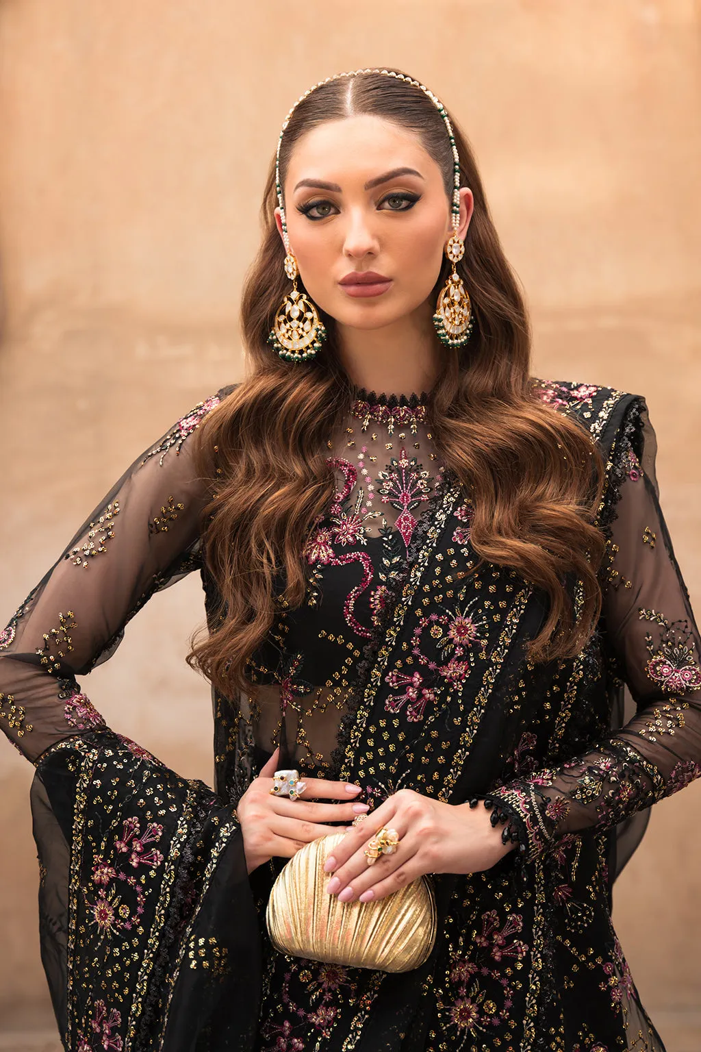 Pehli Nazar by Ayzel Embroidered Organza Unstitched 3Pc Suit D-02 Nazneen