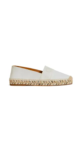 Piia Flat Espadrille - White