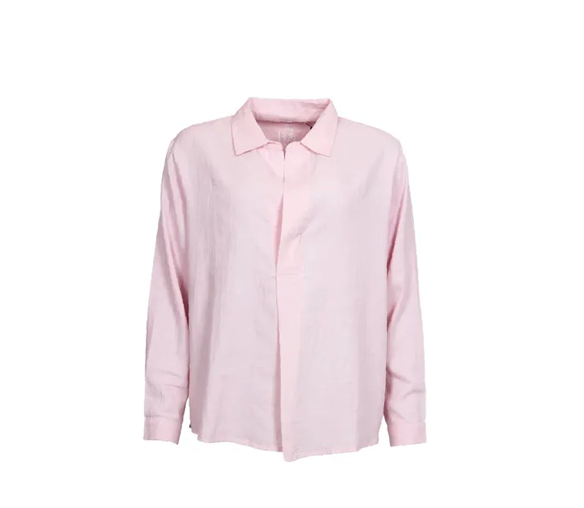 Pink linen mix Shirt / Top