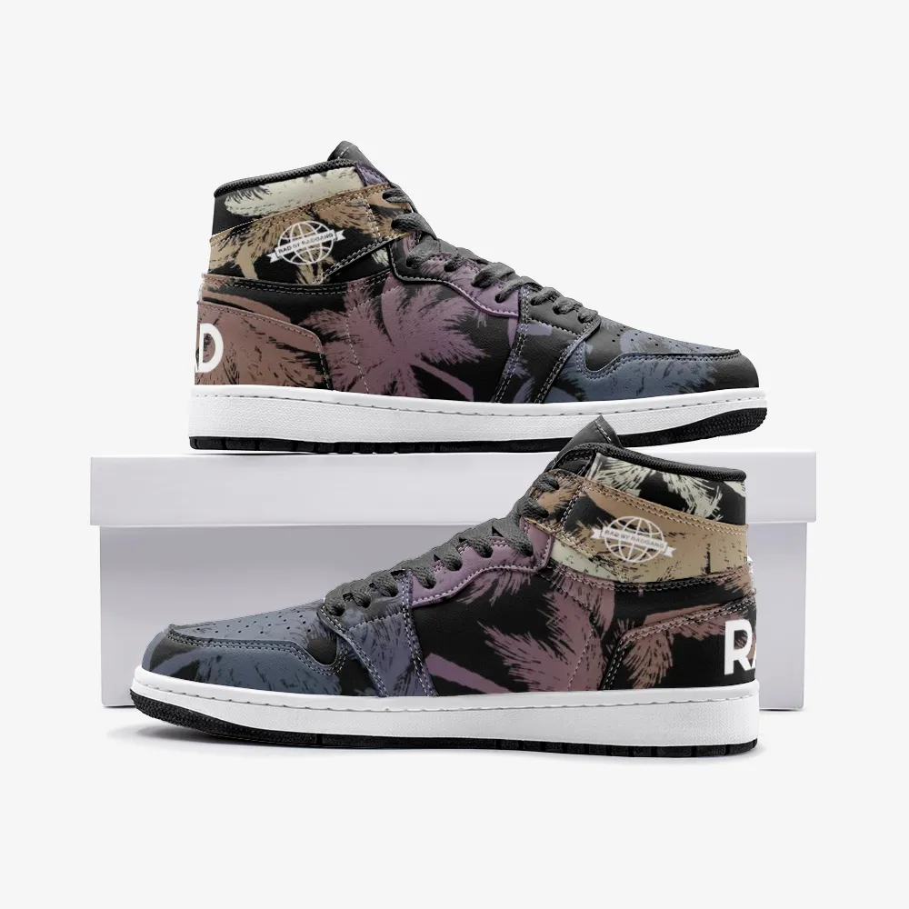 RAD SKYWALKER PALM TREE MID TOP SNEAKERS - MULTICOLOR PALM