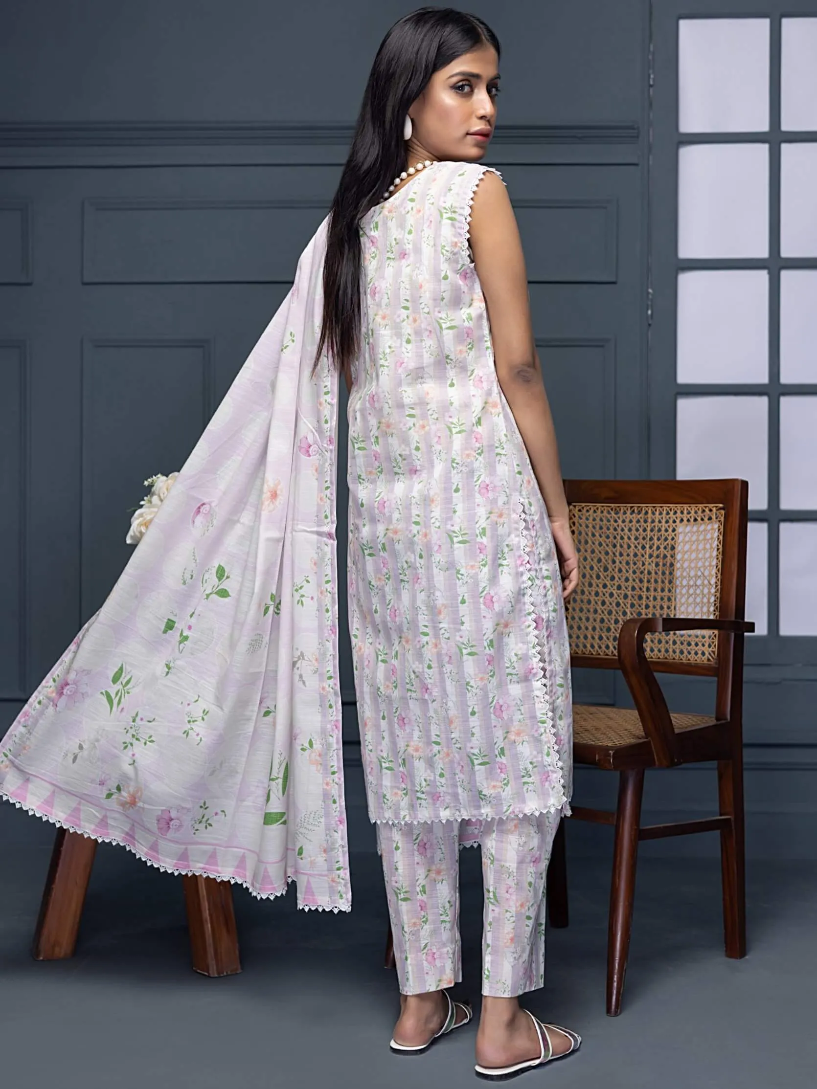 Regalia Identic Separates Printed Khaddar Unstitched 3Pc Suit ISK2-10