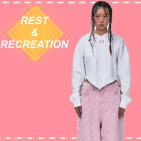 Rest & Recreation  |Long Sleeves Plain Cotton Logo Hoodies & Sweatshirts