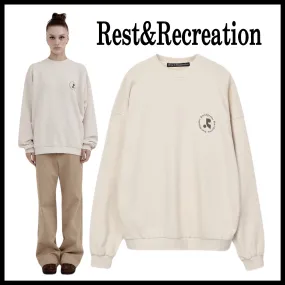 Rest & Recreation  |Unisex Long Sleeves Cotton Oversized Logo